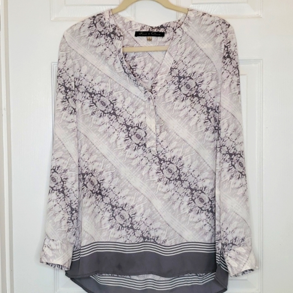 Rose & Olive Sheer button up top